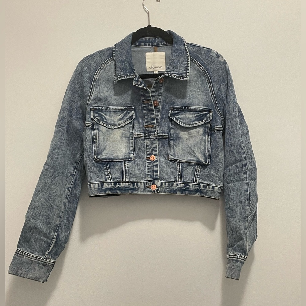 Ella Moss, Cropped Denim Jacket, S